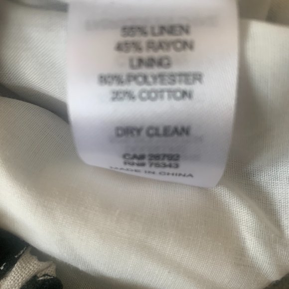 House of Harlow 1960 | NWT | Black patterned Linen Blend Crop Top - Picture 7 of 7